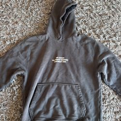 Air jordan black washed with zip hoodie. Size M