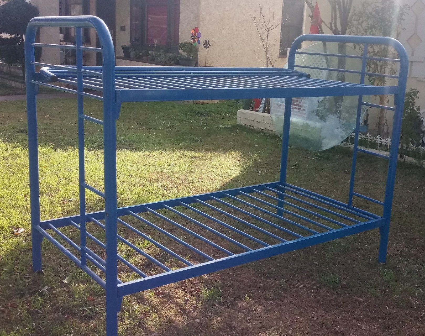 Blue Metal Bunk Beds