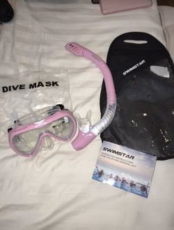 New goggles with snorkel 🤿 diving mask