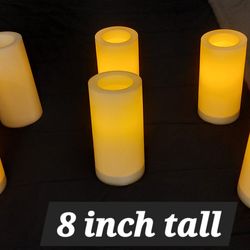 flameless LED pillar candles,