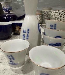 Sake set no cracks great condition- SW next to IKEA