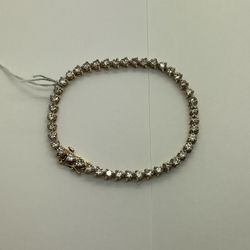 TENNIS BRACELET 14KYG 