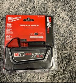 Milwaukee new 5ah Battery M18