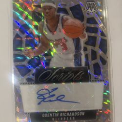2024-25 Mosaic Quentin Richardson Scripts Autograph Prizm #MS-QRL🔥🔥🔥💯🏀🐐😱