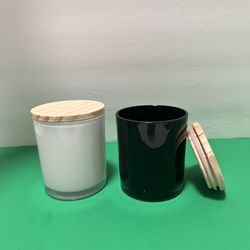 10 oz Glossy Candle Jar with Lid