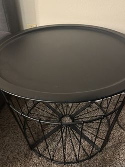 Black Circular Coffee Table