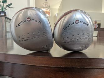 TaylorMade SuperSteel 3 & 5 Fairway Wood Set RH w/ Matching Headcovers
