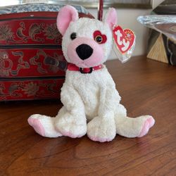 Ty Beanie Baby “Cupid” the Dog with Heart over Eye