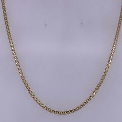 14k Yellow Gold 2.2mm Mariner Link Necklace