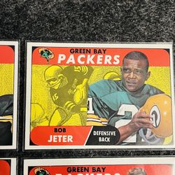 1968 Topps Football Packers Bob Jeter