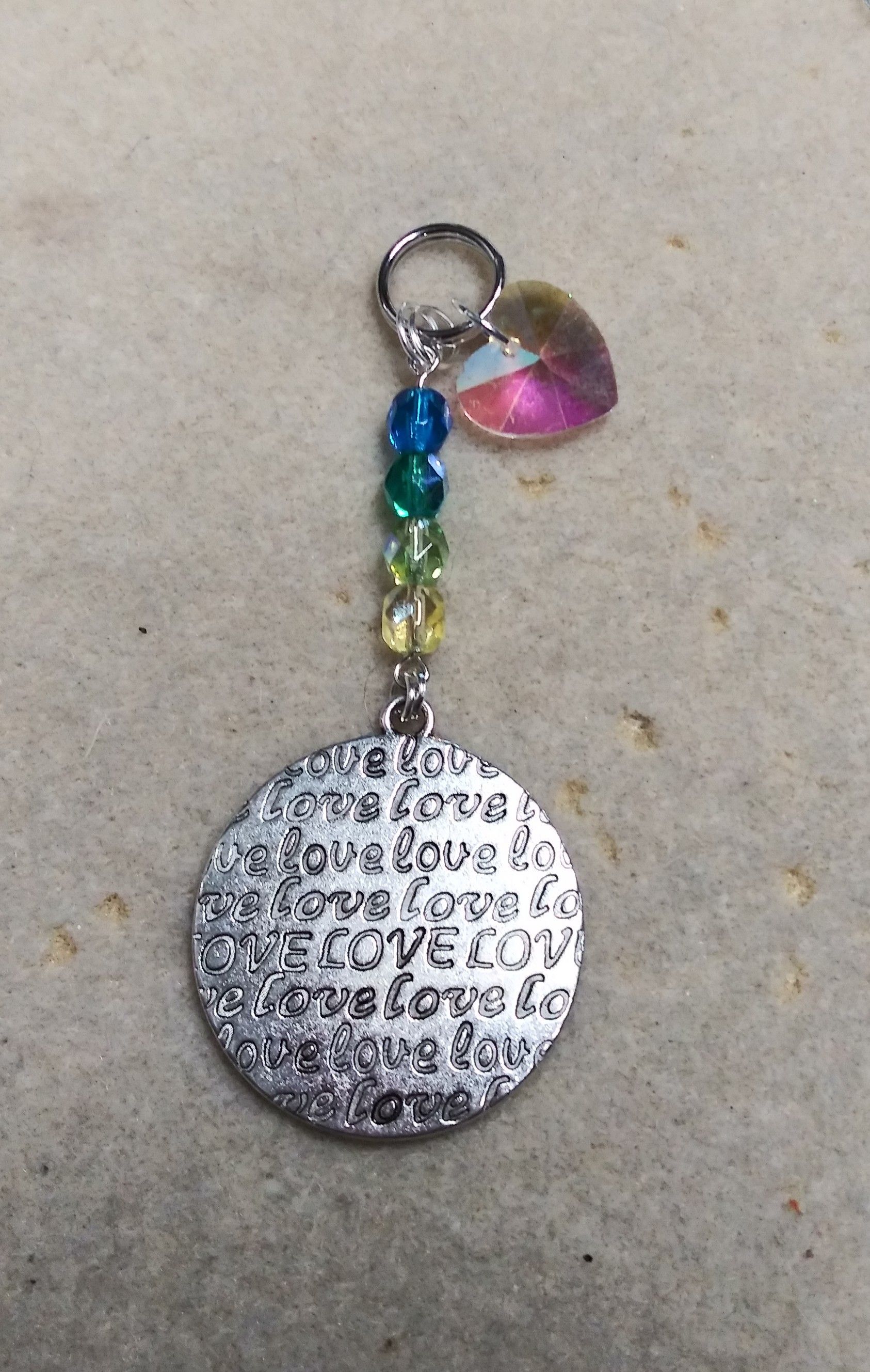 Handmade love keychain