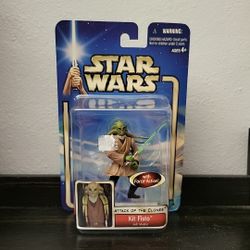 NIB KIT FISTO JEDI MASTER Star Wars Attack of the Clones 2002 Hasbro