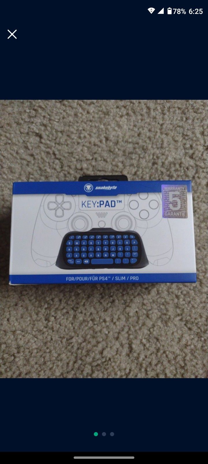 PS4 Keypad 