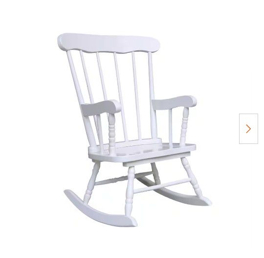Kids Korner White Adult Rocking Chair
