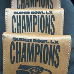 Seahawks Super Bowl Champions Wallets (Laser Engraved)