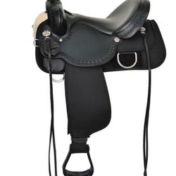 Black, Leather Horse Saddle
