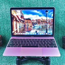 MACBOOK 12′ Retina 2016 Rose-Gold Intel DUAL-CORE M (1.10GHZ)_256GB(SSD)- 8GB(RAM)_(REFURBISHED)