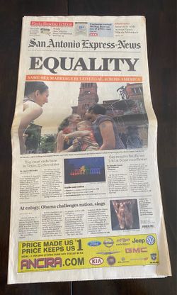 San Antonio Express-News Equality Issue