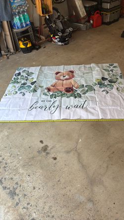 Baby Shower Teddy Bear Banner 5’x7’