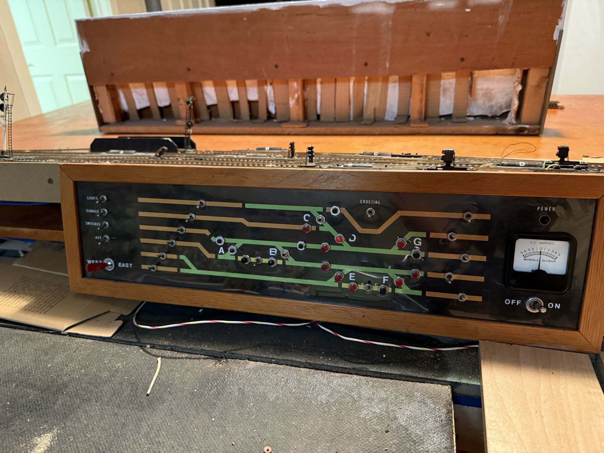 Vintage Model Train Control Panel