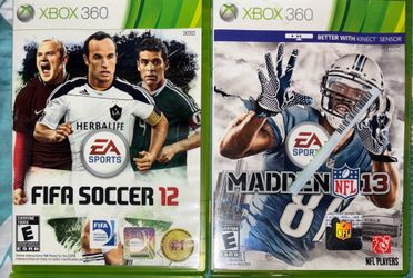 XBOX 360-/FIFA SOCCER 12/ Madden NFL 13
