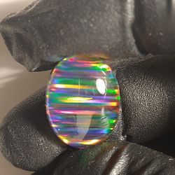 Super Flashy Lab Made Aurora Opal Doublet
