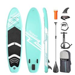 FBSPORT 11' Premium Stand Up Paddle Board, Yoga Board & Bag, with Durable SUP Access