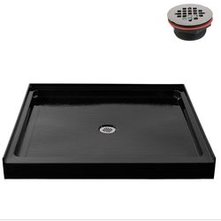 Acrylic Shower Base 48x48in Black
