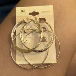 Silver Hoop Earrings 