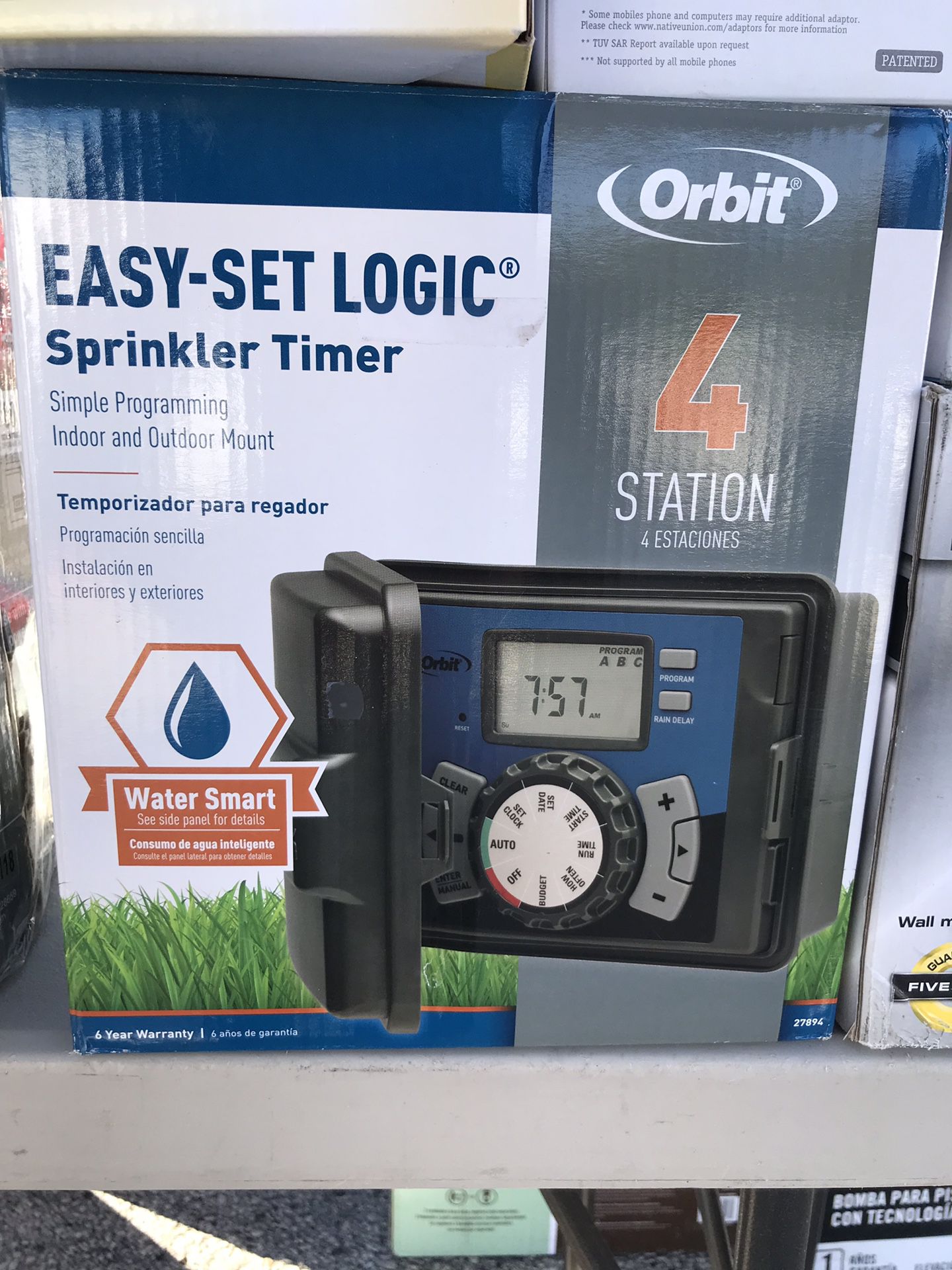 Easy -set logic sprinkler timer new