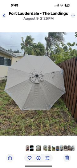 Large patio umbrella