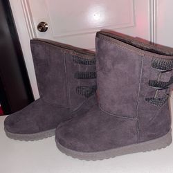 Women Winter Snow Boots Fur Lined Boots Winter Warm Mid Calf Boots for Women SIZE 10