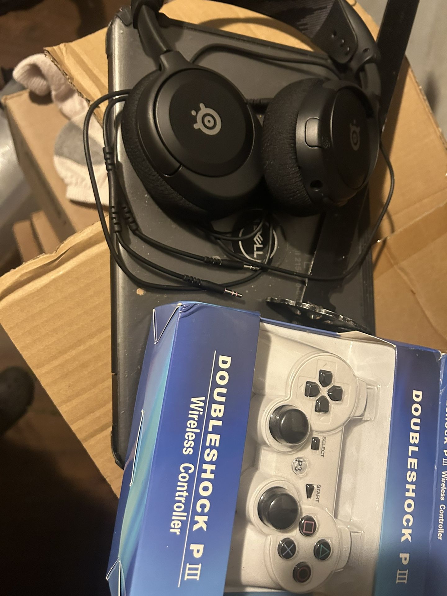 Dell Laptop, Head set and PlayStation Controller For Sale