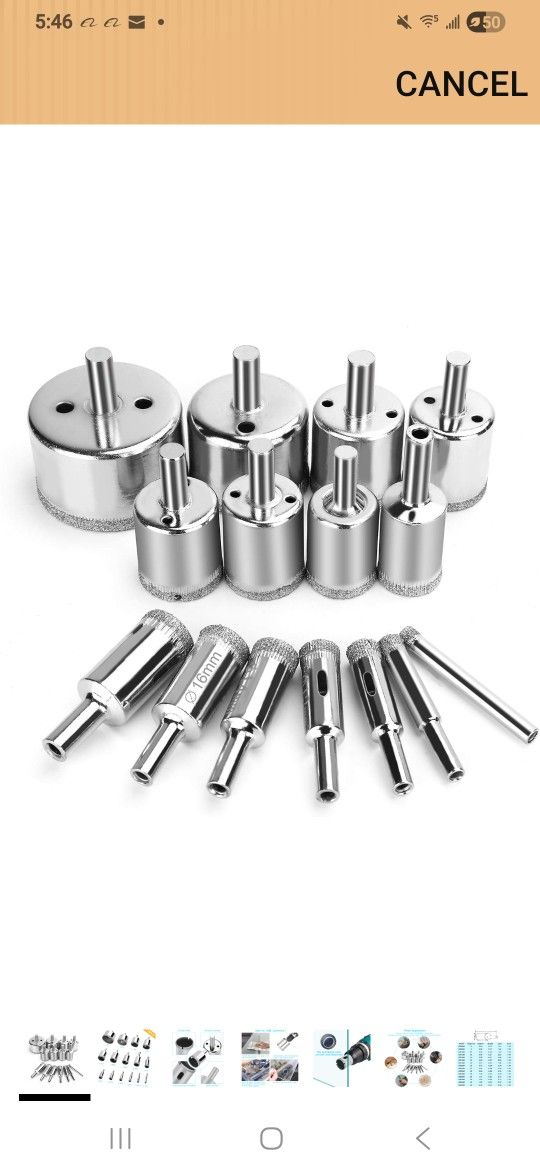 15 Pcs Diamond Drill