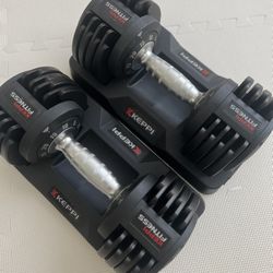 Adjustable Dumbbells Set with Anti-Slip Metal Handle