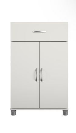 White 1 Drawer Cabinet