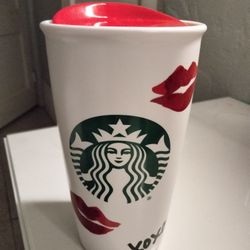 Starbucks Ceramic Mug With Lid