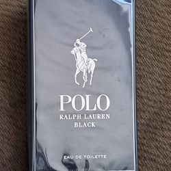 NEW & SEALED " RALPH LAUREN POLO BLACK 4.2 OZ SPRAY 40$