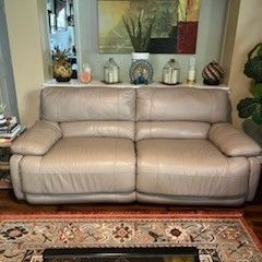 2 Leather Recliner Couches 