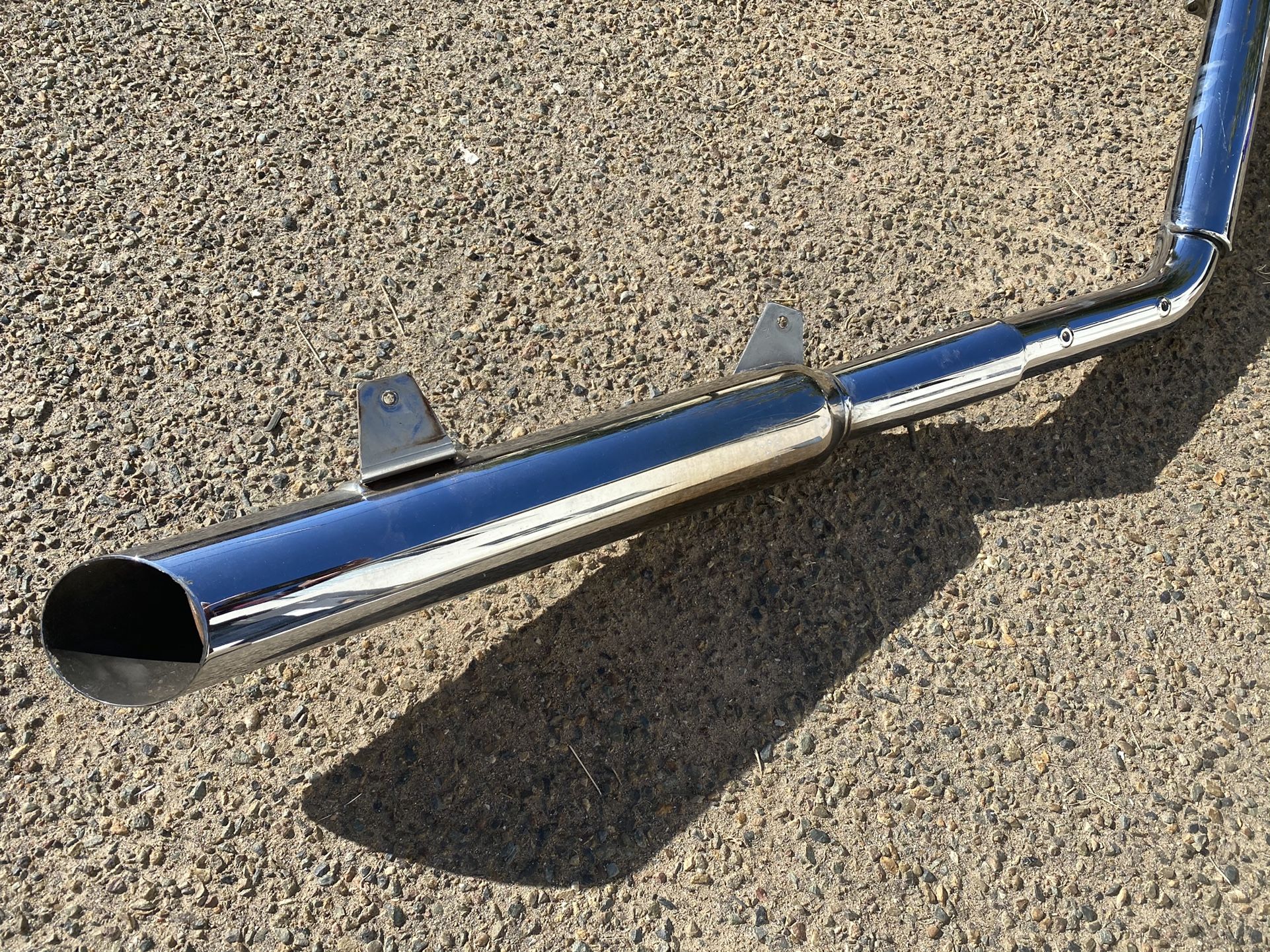 If Is Up Is Available! Suzuki Intruder Motorcycle, Bike Exhaust Pipes With Muffler. Make Me A Good Offer
