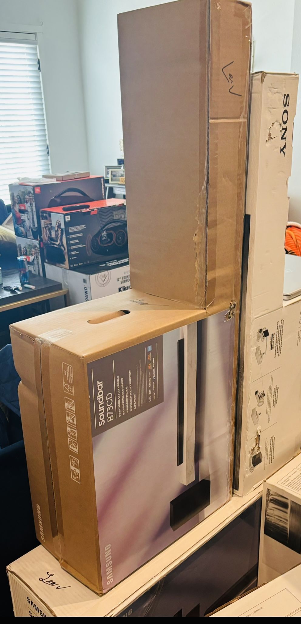 Samsung {HW-B73CD} 5.1 Ch Home Theater Soundbar System | Wireless Subwoofer | Bass Boost| Bluetooth Dolby Digital / DTS Support