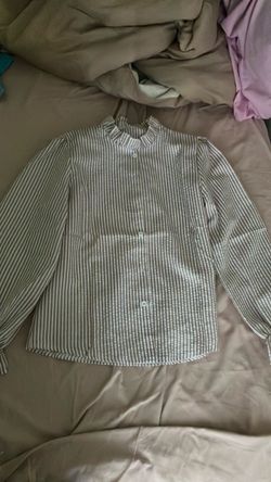 Striped Button-Up Long Sleeve Shirt