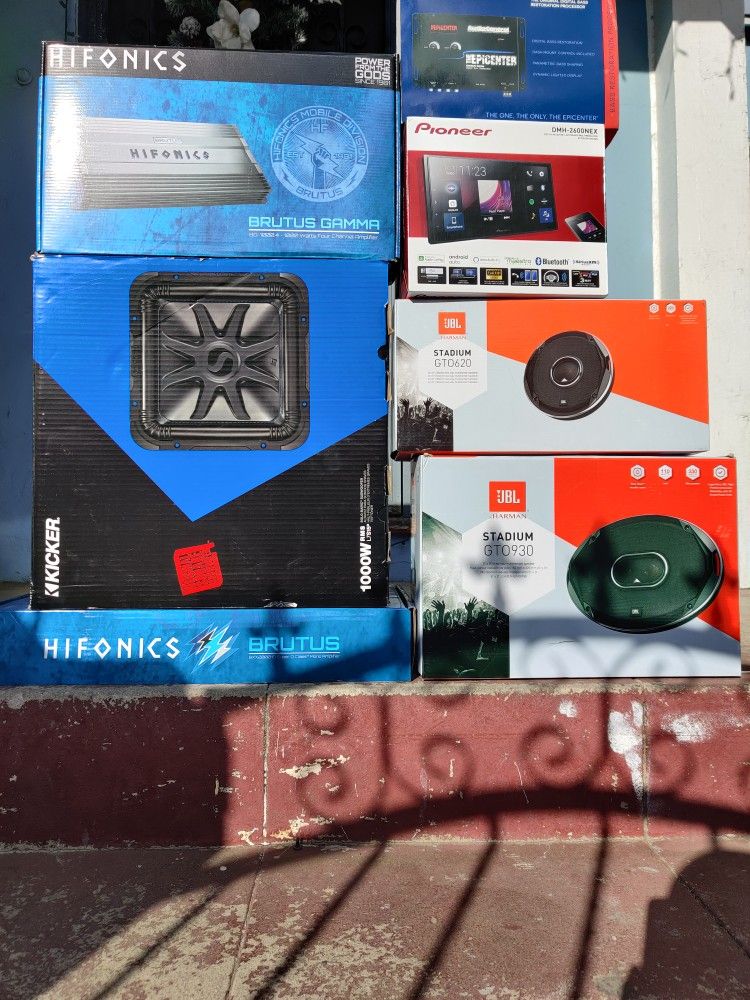 SPEAKERS, AMPS AND STEREOS