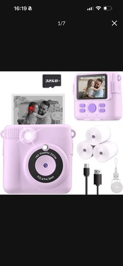 Brand new in box Instant Print Camera for Kids, Christmas Birthday Gifts for Girls Boys, HD Digital Video Cameras for Toddler, Portable Toy for 4 5 6