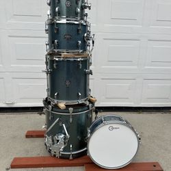 2013 Ludwig Breakbeats Drum Kit - Azure Sparkle - 16, 13, 12, 10, 14