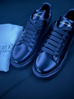Alexander McQueen Black Leather Sneakers