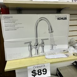 Kohler Oresund Pull-Down Bridge Kitchen Faucet