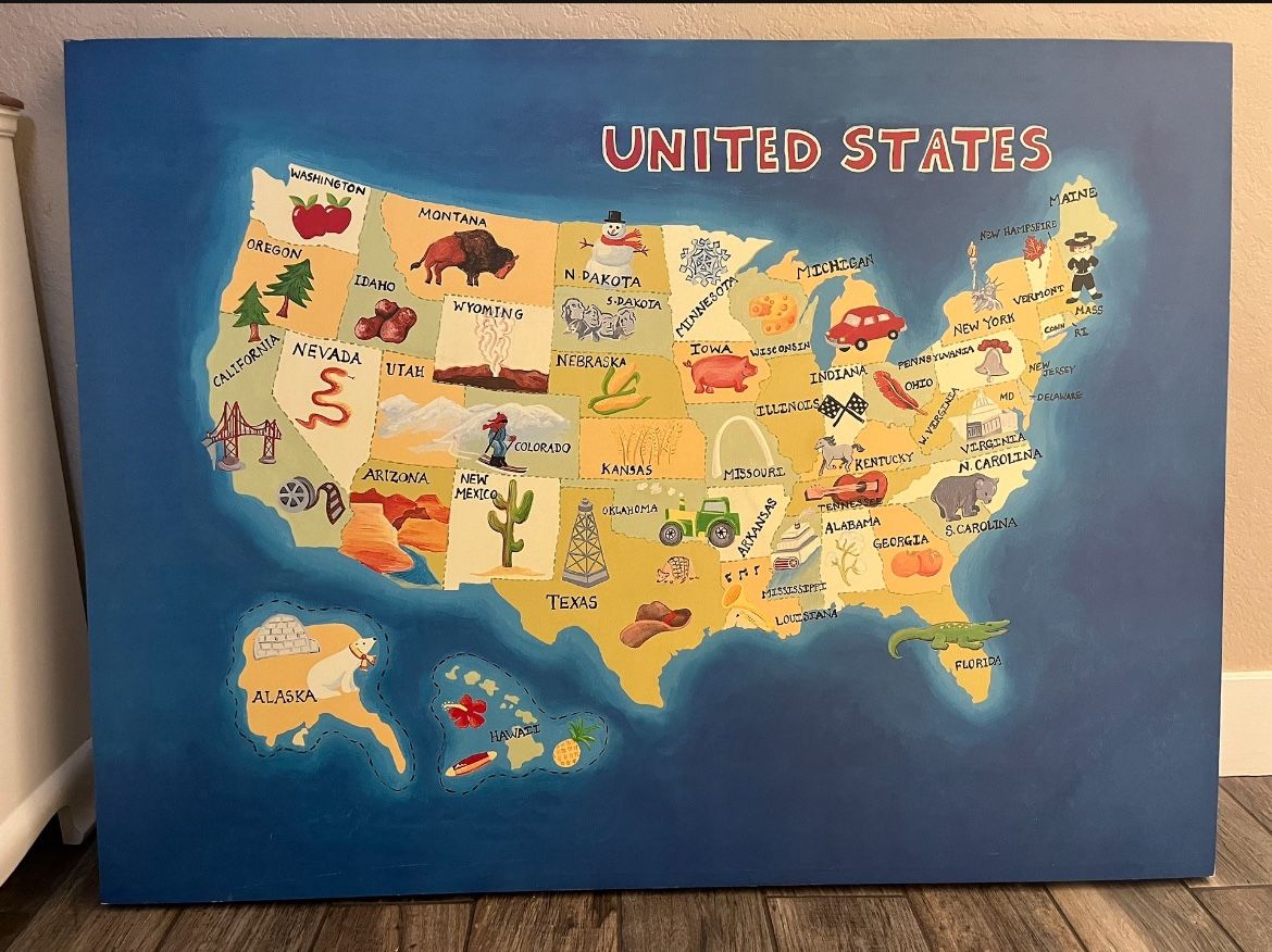 United States Painting Kids Decoration
