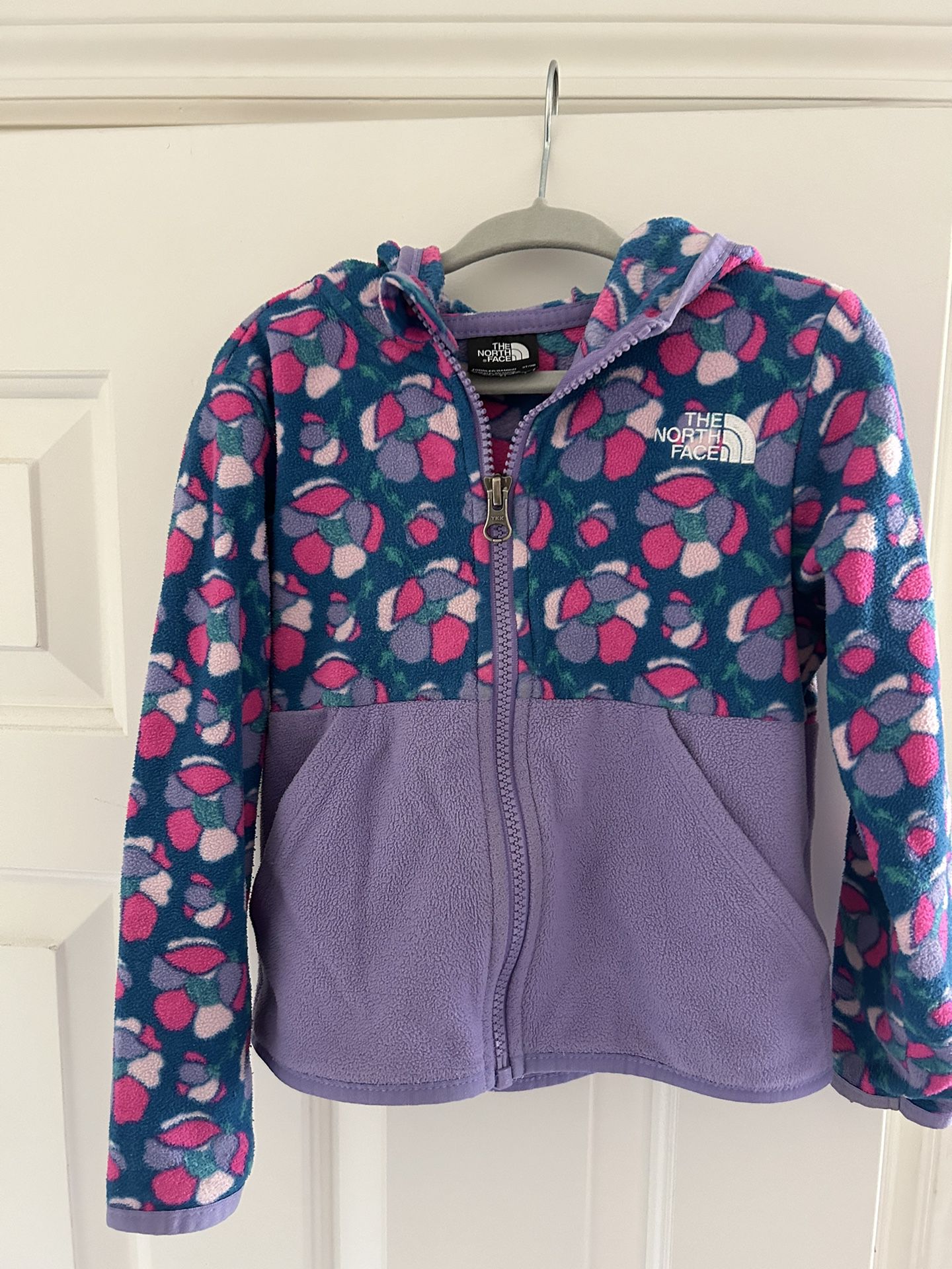 Girls 3T North Face Fleece Jacket With Hood