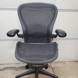Rare Fully Loaded Herman Miller Aeron Size C Computer Desk Ergonomic Task Office Chair, Lumbar Pad